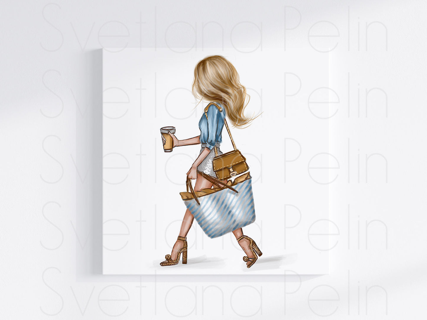 Fashion Girl, Printable Art, INSTANT DOWNLOAD