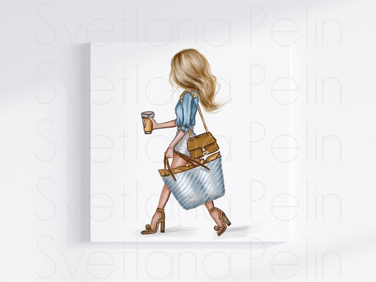 Fashion Girl, Printable Art, INSTANT DOWNLOAD