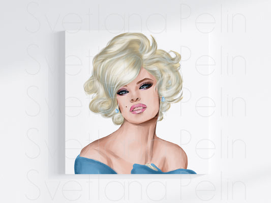 Linda Evangelista, Printable Art, INSTANT DOWNLOAD
