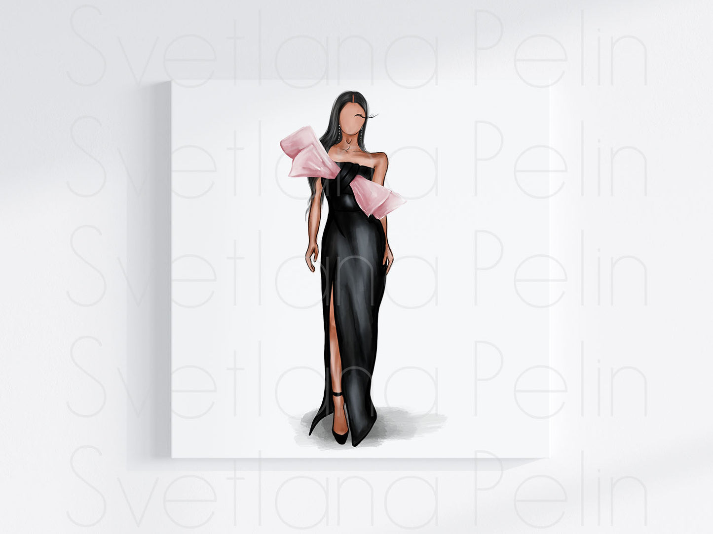Demi Moore, Cannes Film Festival, Black dress, Printable Art, INSTANT DOWNLOAD