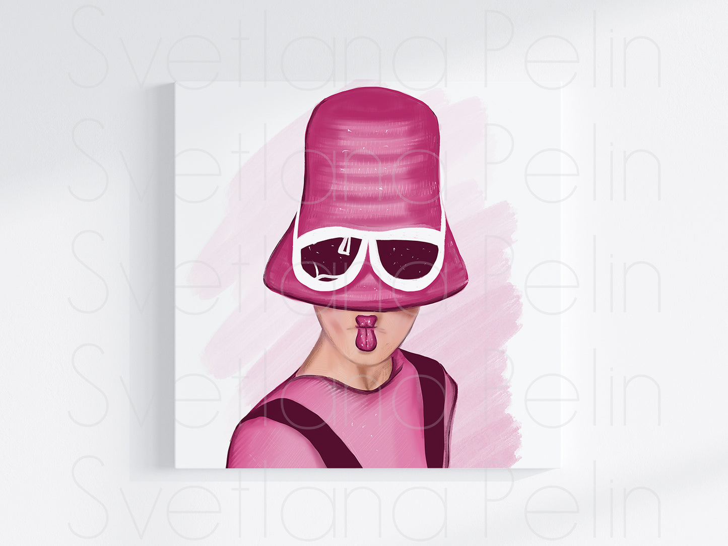 Model, Fashion, Pink, Printable Art, INSTANT DOWNLOAD