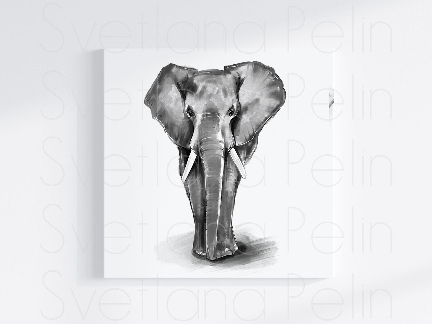Elephant, Printable Art, INSTANT DOWNLOAD