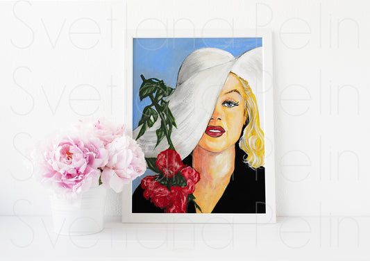 Marilyn Monroe, Carl Perutz, ART PRINT Signed by Artist