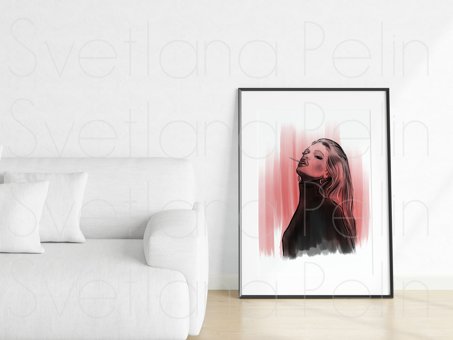 Smoking Model, INSTANT DOWNLOAD