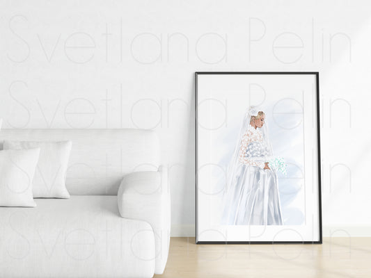 Grace Kelly, Wedding, Bride, INSTANT DOWNLOAD