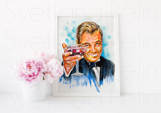 Leonardo DiCaprio, ART PRINT Signed by Artist