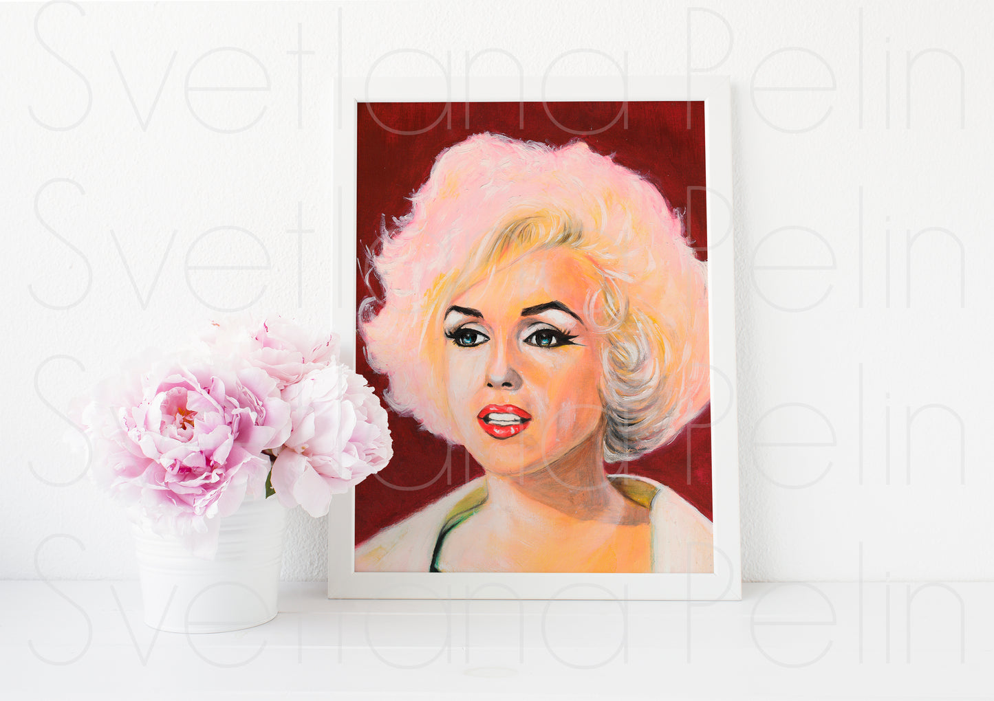 Marilyn Monroe, Something's Got to Give, SGTG, ORIGINAL Oil painting, Artwork by Svetlana Pelin