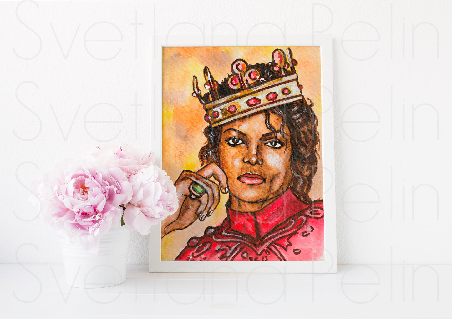 Michael Jackson, MJ, ART PRINT Signed by Artist
