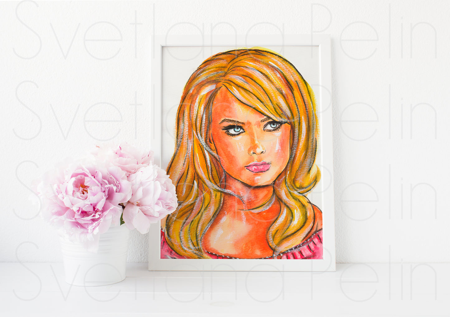 Margot Robbie, ART PRINT Signed by Artist