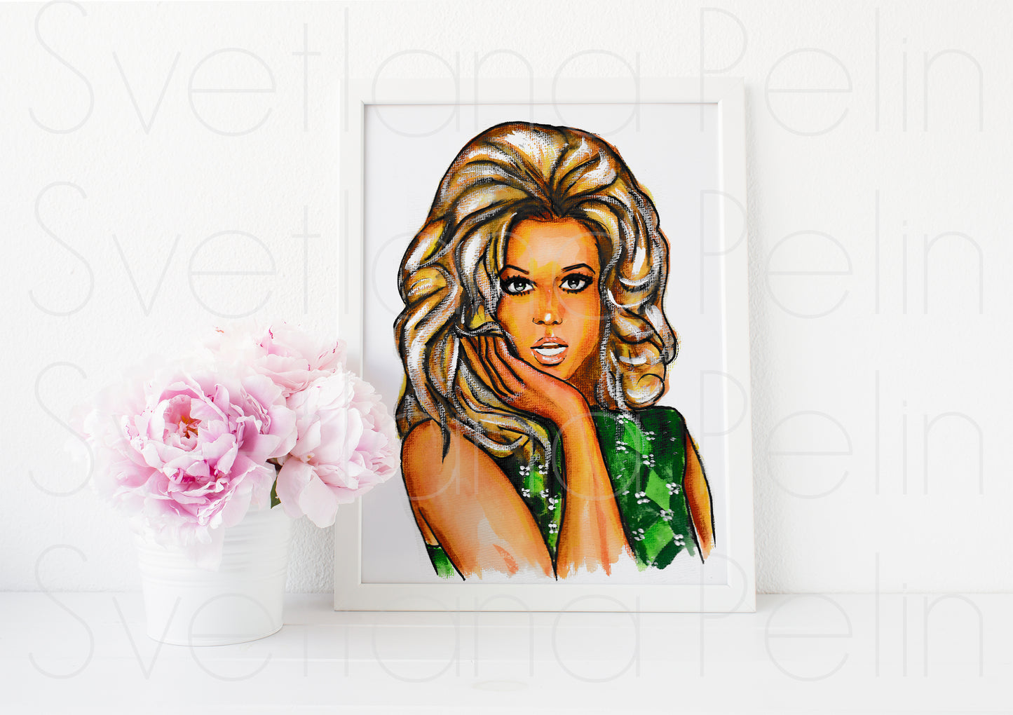 Jane Fonda, ART PRINT Signed by Artist