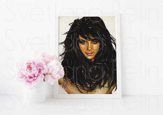 Lindsay Lohan, ART PRINT Signed by Artist