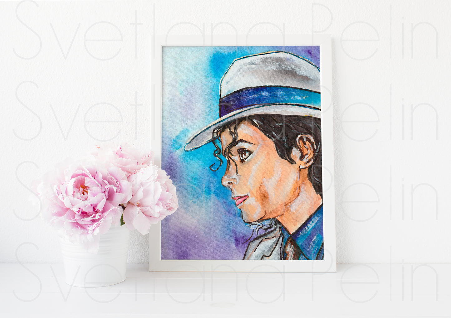 Michael Jackson, MJ, ART PRINT Signed by Artist