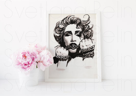 Madonna, ART PRINT Signed by Artist