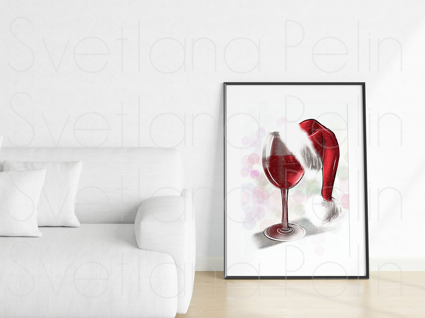 Christmas, Red Wine, Drinks, INSTANT DOWNLOAD