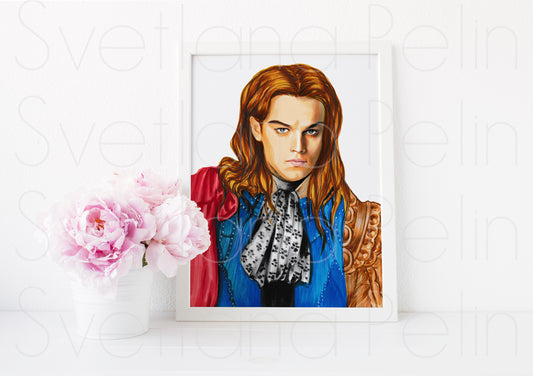 Leonardo DiCaprio, ART PRINT Signed by Artist