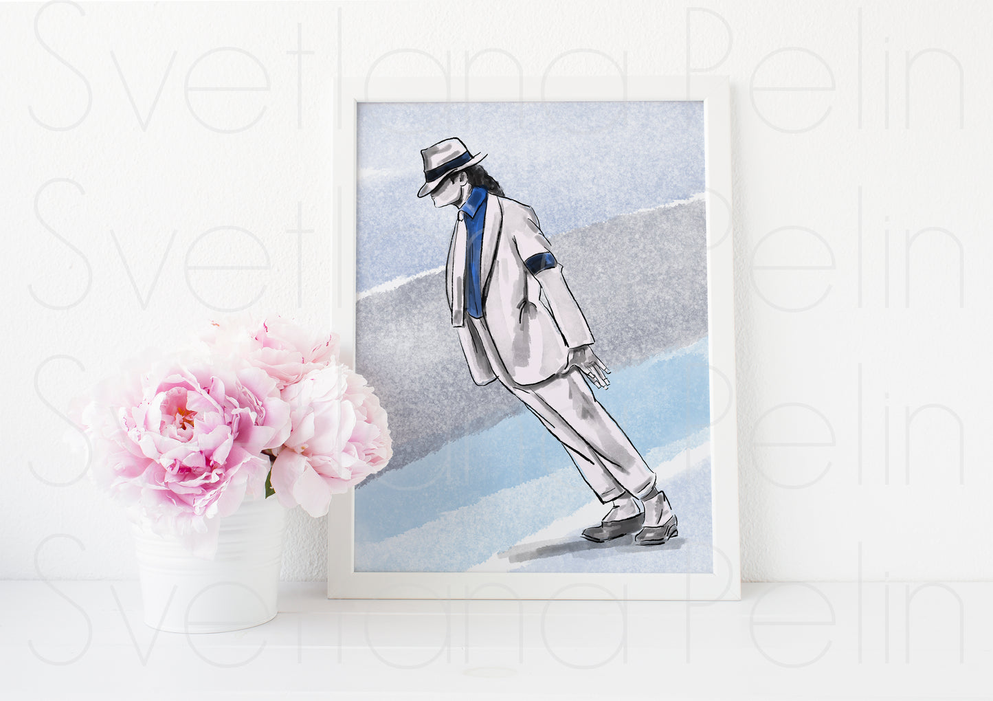 Michael Jackson, MJ, ART PRINT Signed by Artist