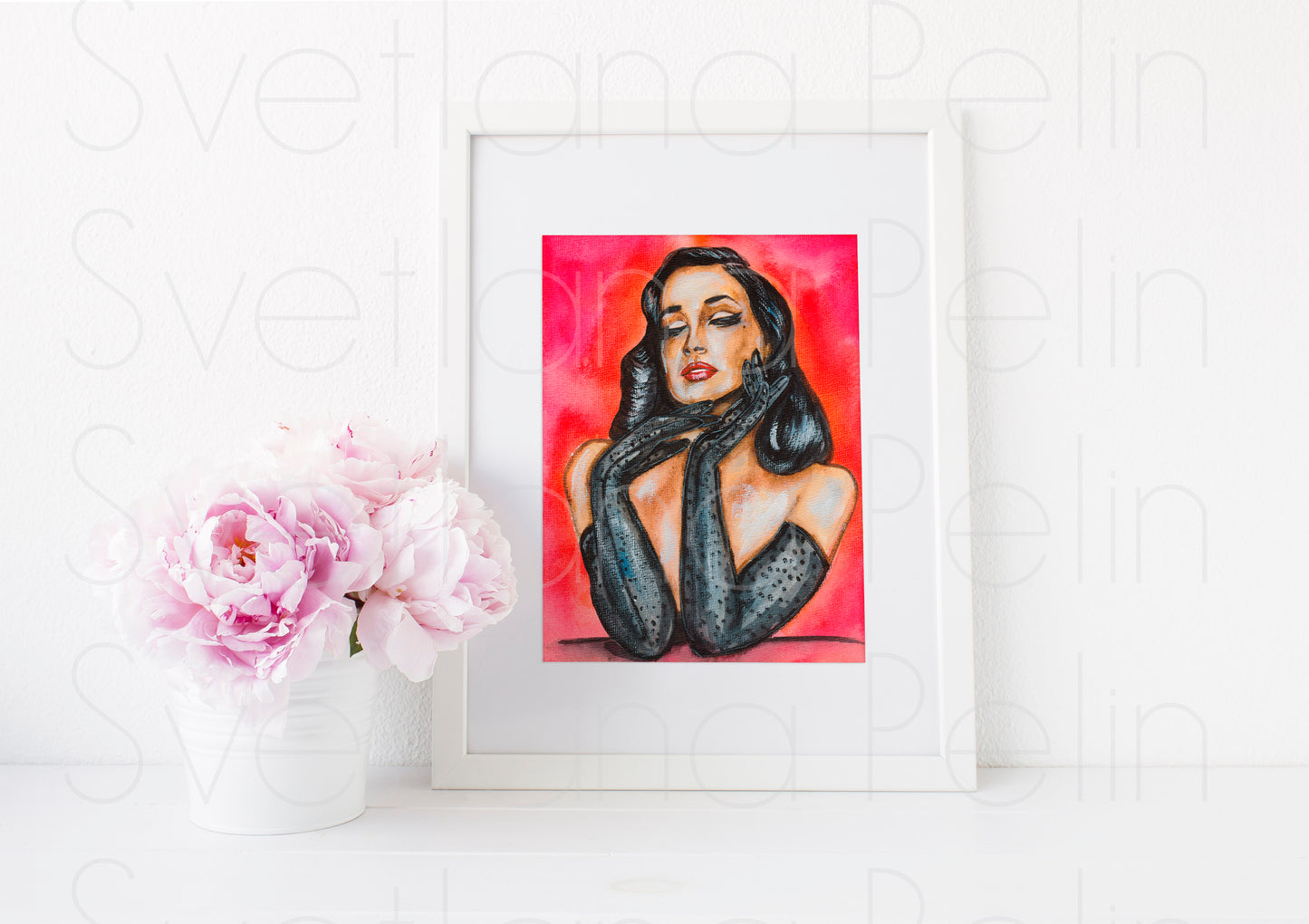 Dita Von Teese, ART PRINT Signed by Artist