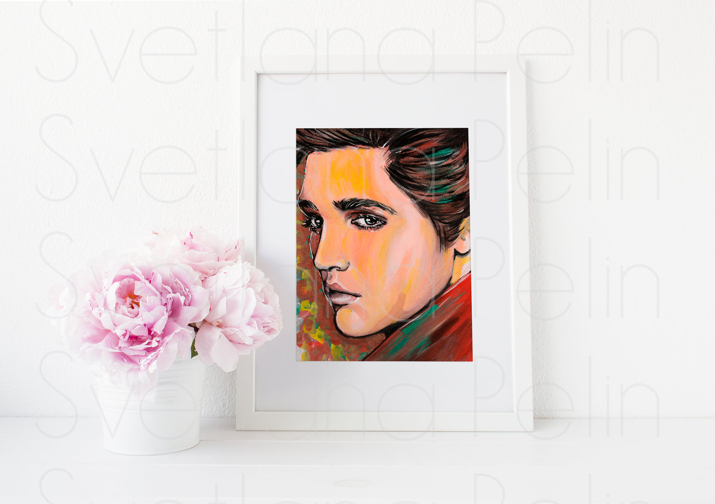 Elvis, ART PRINT Signed by Artist