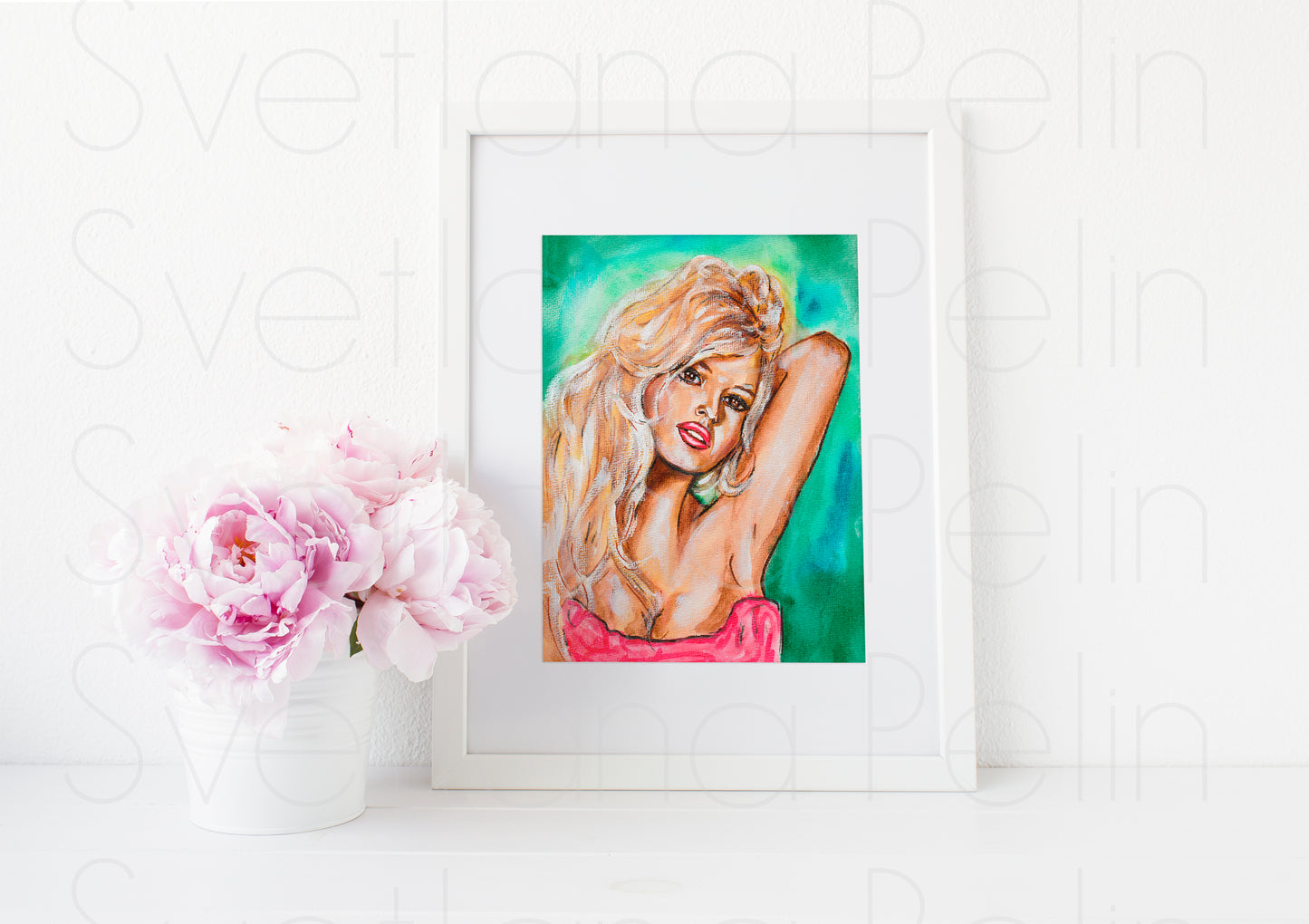 Brigitte Bardot, ART PRINT Signed by Artist