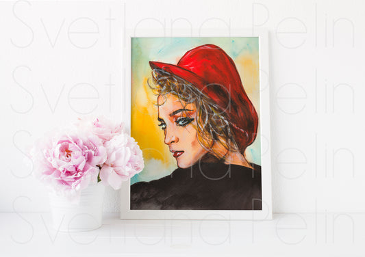 Madonna, ART PRINT Signed by Artist