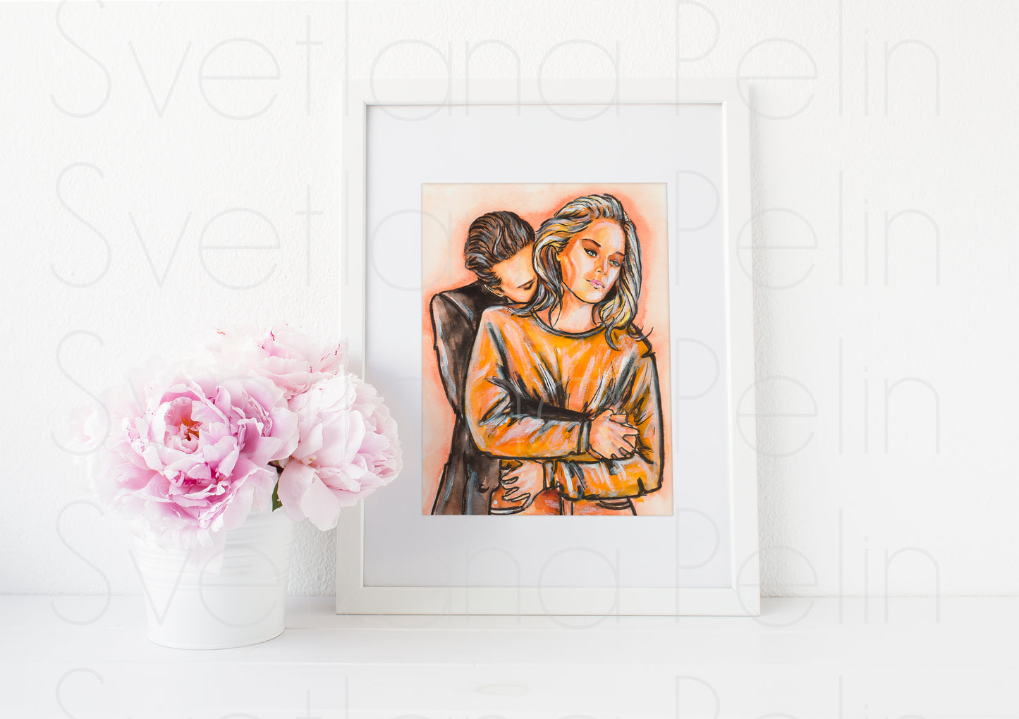 Michael Douglas, Sharon Stone, Basic Instinct, ART PRINT Signed by Artist