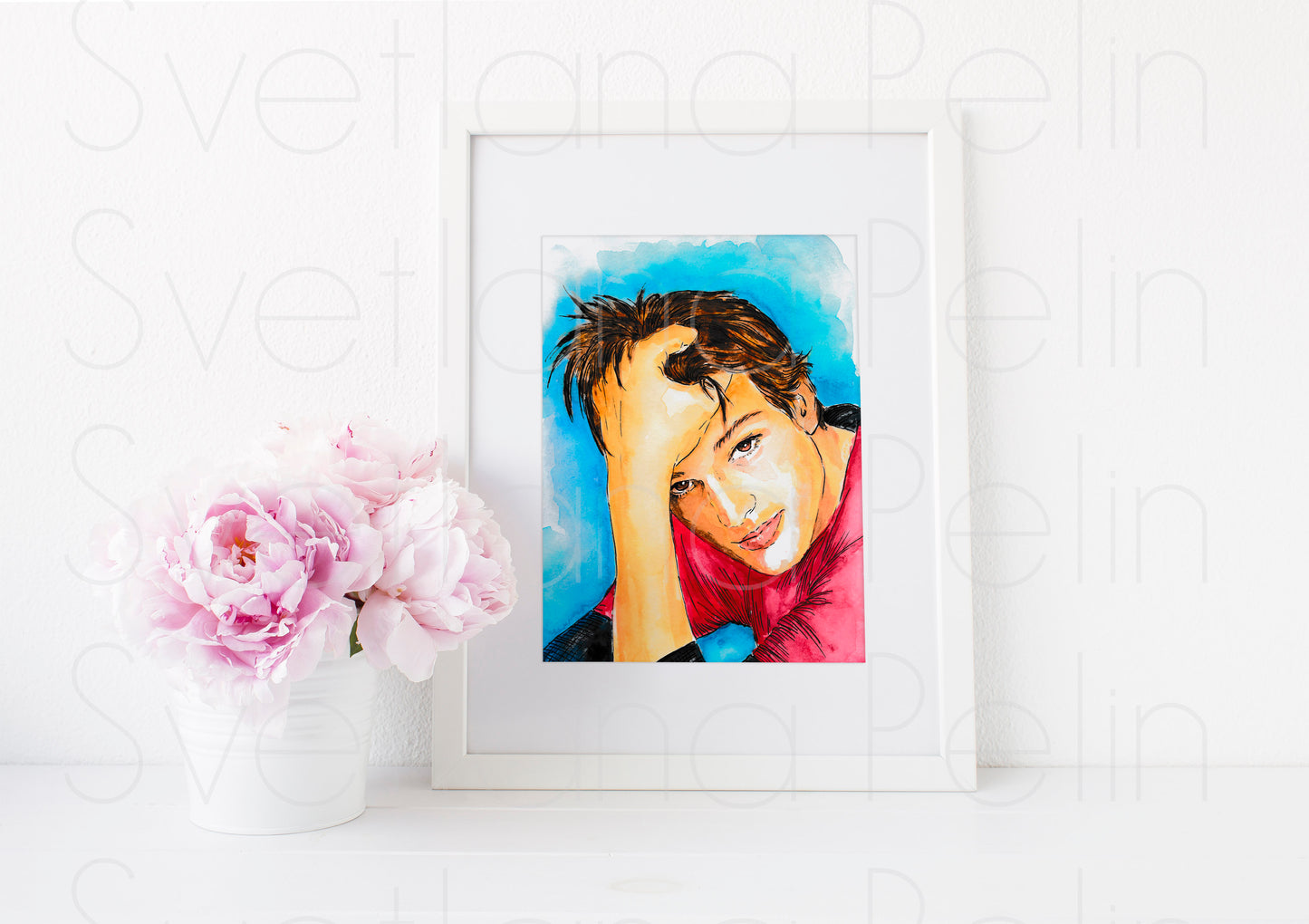 Ashton Kutcher, ART PRINT Signed by Artist