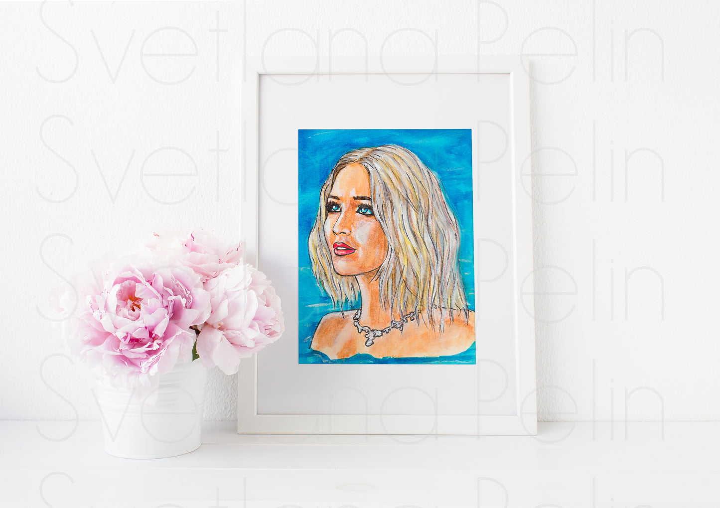 Jennifer Lawrence, ART PRINT Signed by Artist