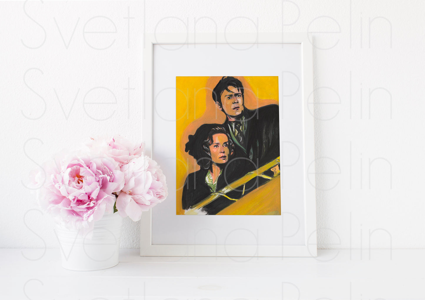 Sandrine Bonnaire, Oleg Menshikov, East West ART PRINT Signed by Artist