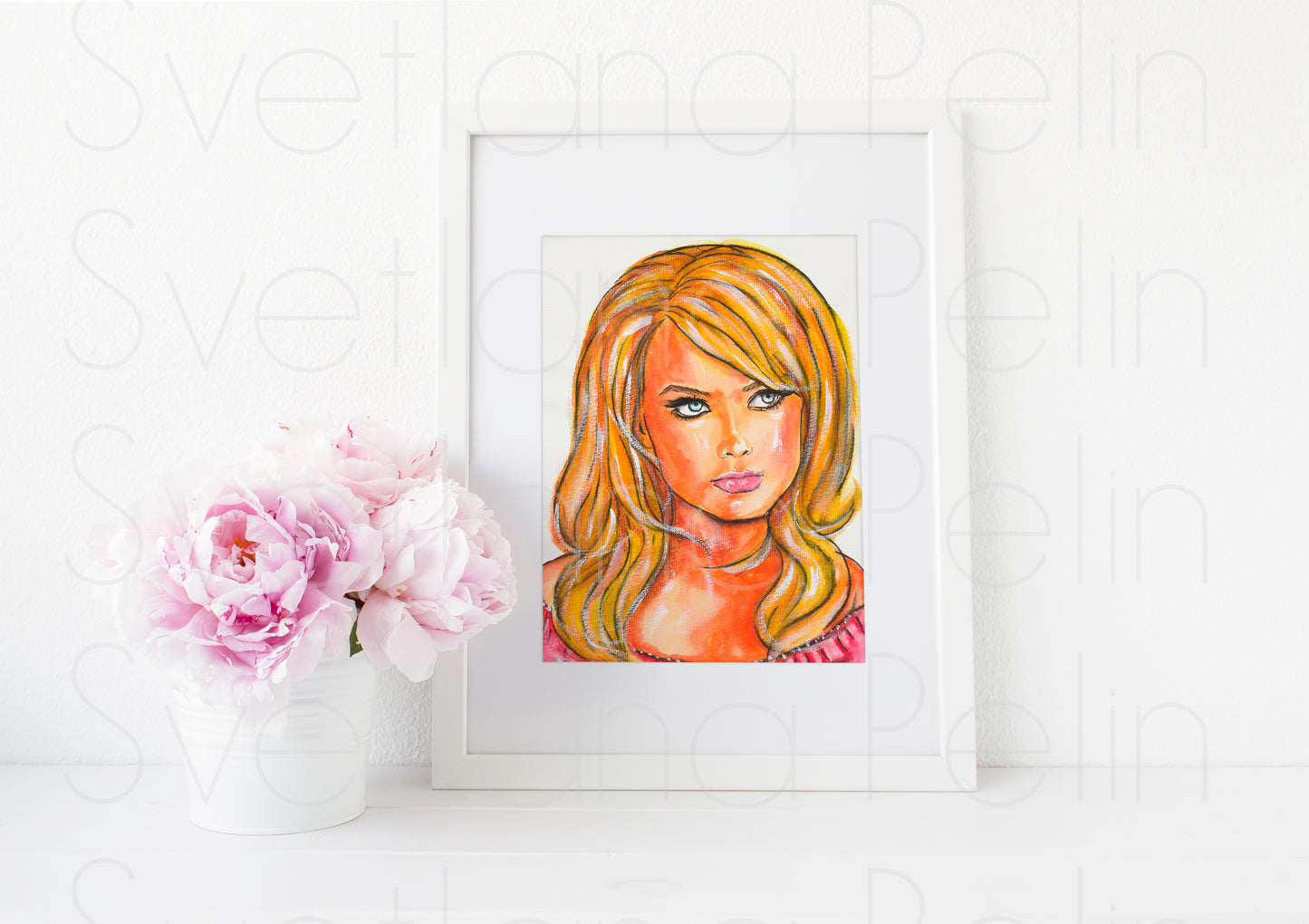 Margot Robbie, ART PRINT Signed by Artist