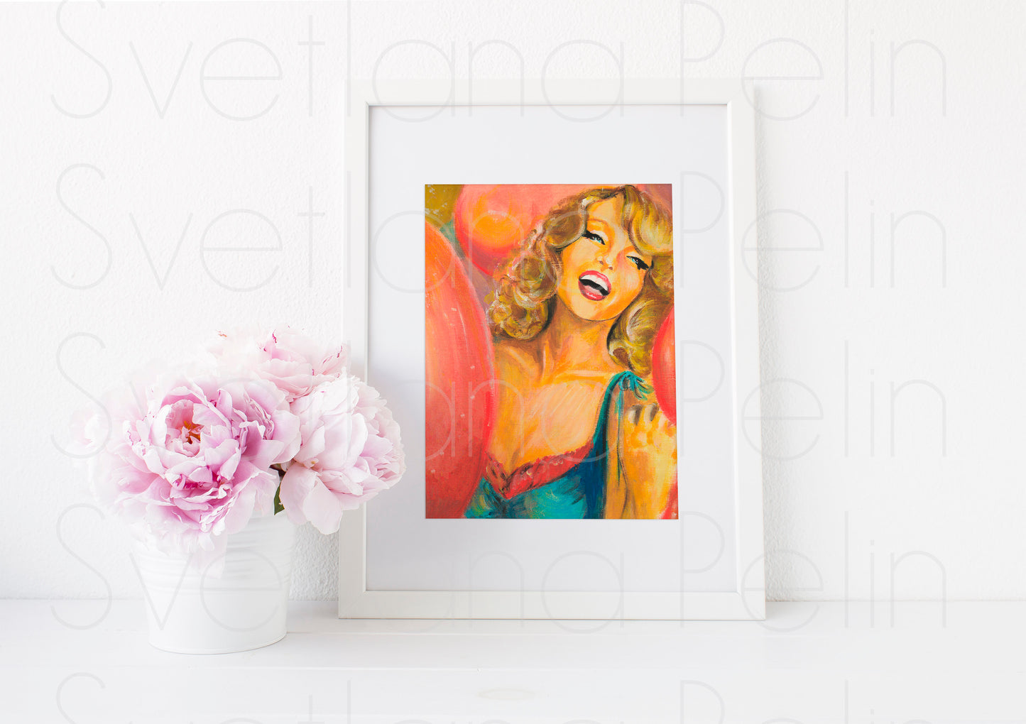 Arielle Dombasle, ART PRINT Signed by Artist