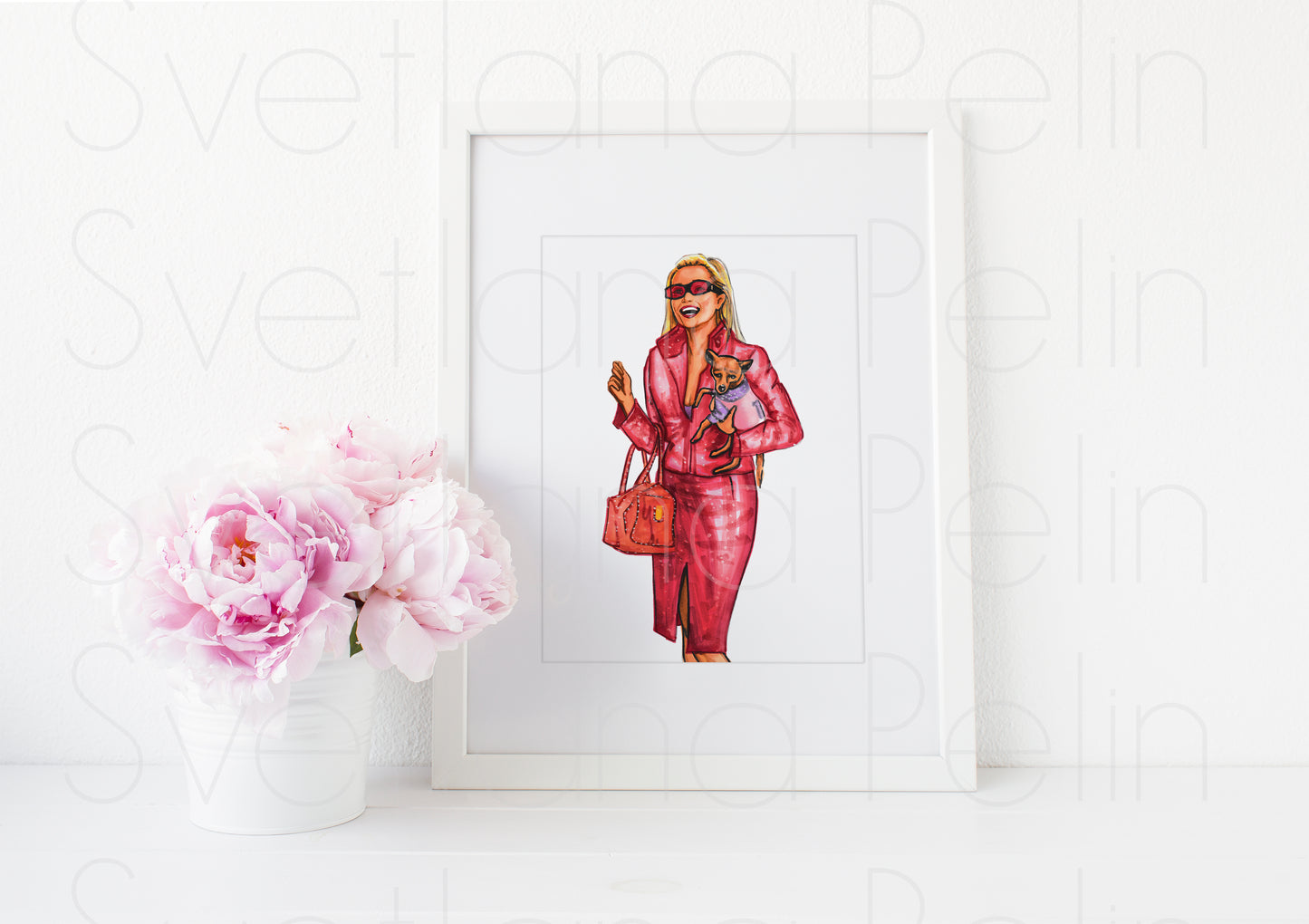 Reese Witherspoon, Elle Woods, Legally Blonde, ART PRINT Signed by Artist