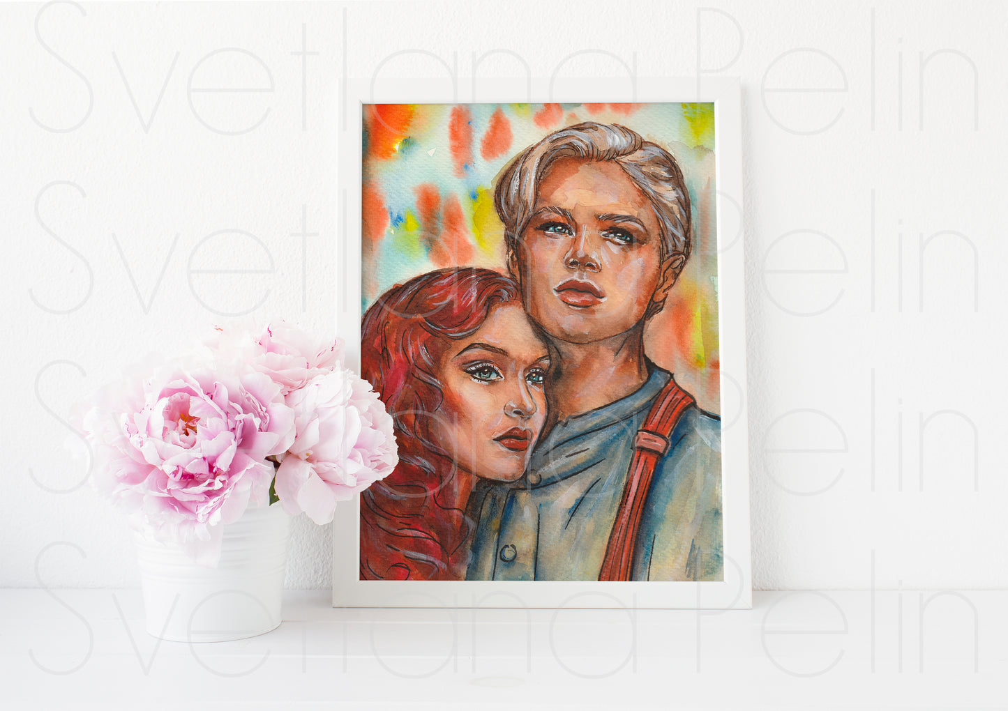 Kate Winslet, Leonardo DiCaprio, Titanic, ART PRINT Signed by Artist