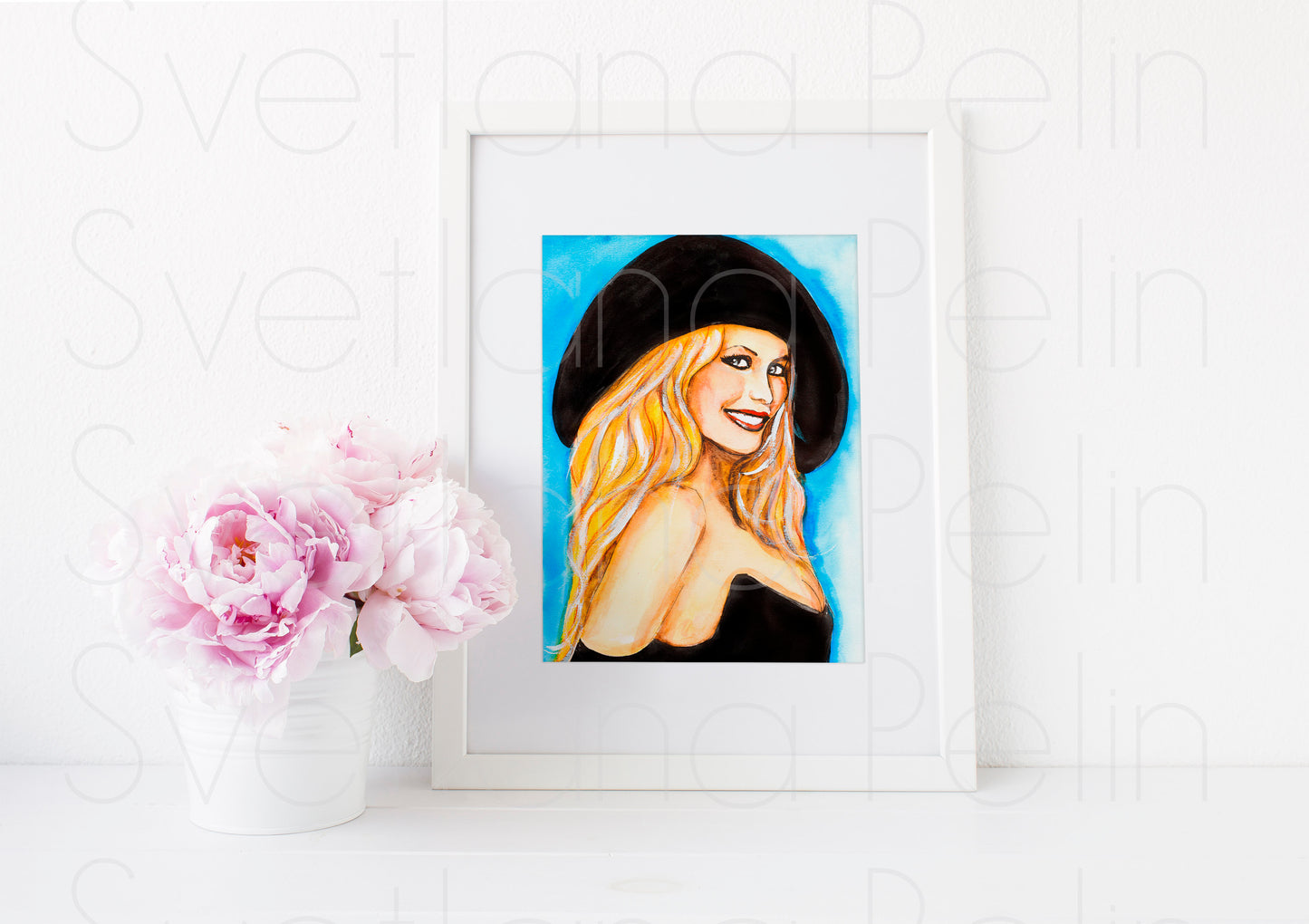 Claudia Schiffer, ART PRINT Signed by Artist