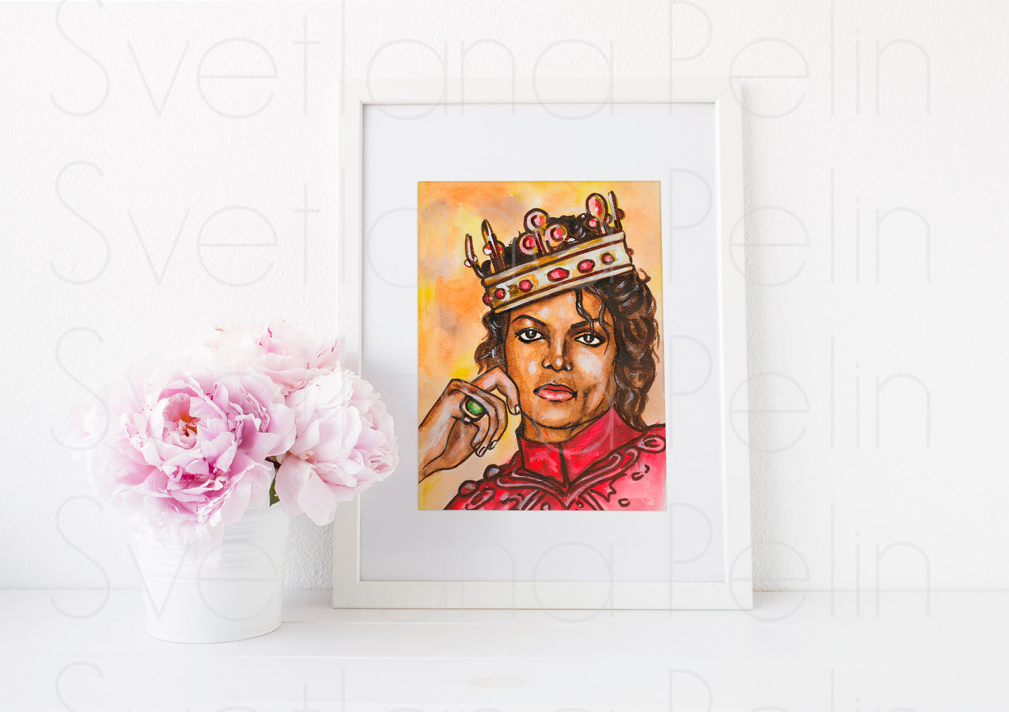 Michael Jackson, MJ, ART PRINT Signed by Artist