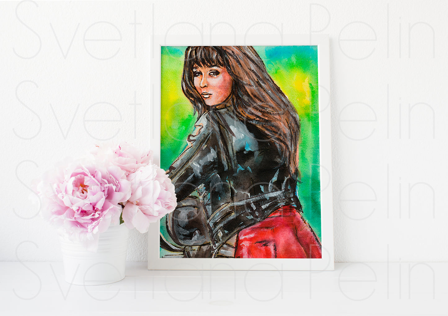 Shannen Doherty, Beverly Hills, ART PRINT Signed by Artist