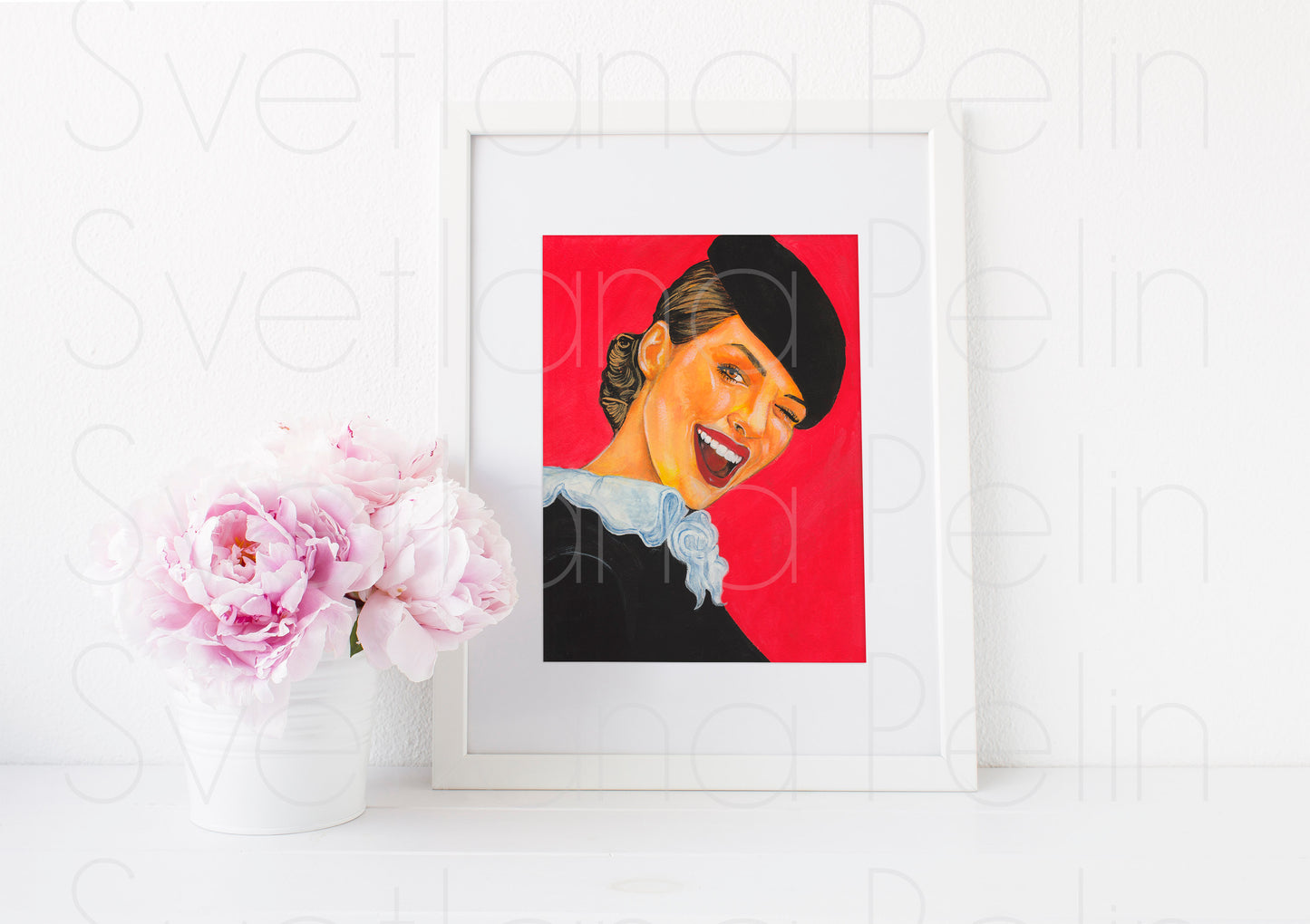 Anne Hathaway, ART PRINT Signed by Artist