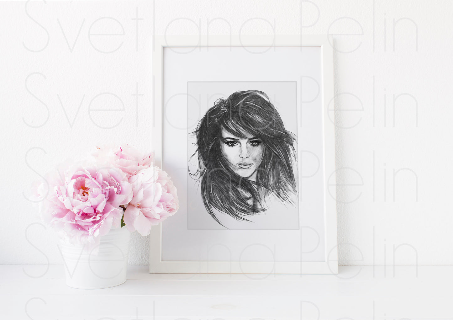 Lindsay Lohan, ART PRINT Signed by Artist