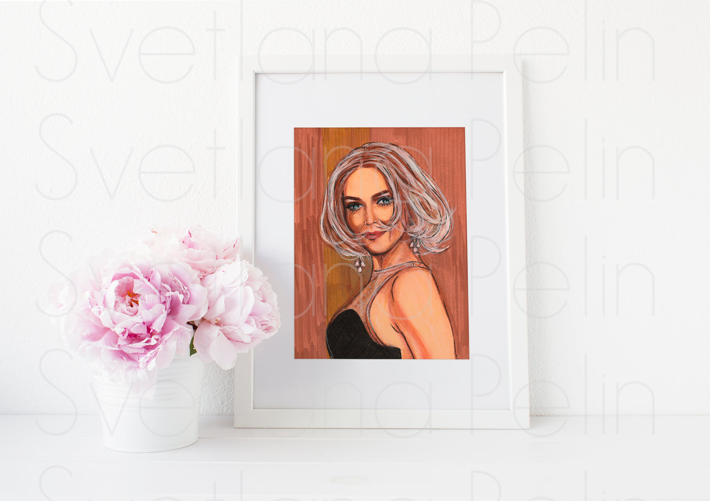 Sharon Stone, ART PRINT Signed by Artist
