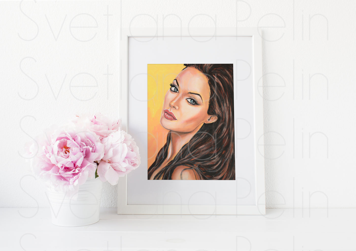 Angelina Jolie, ART PRINT Signed by Artist