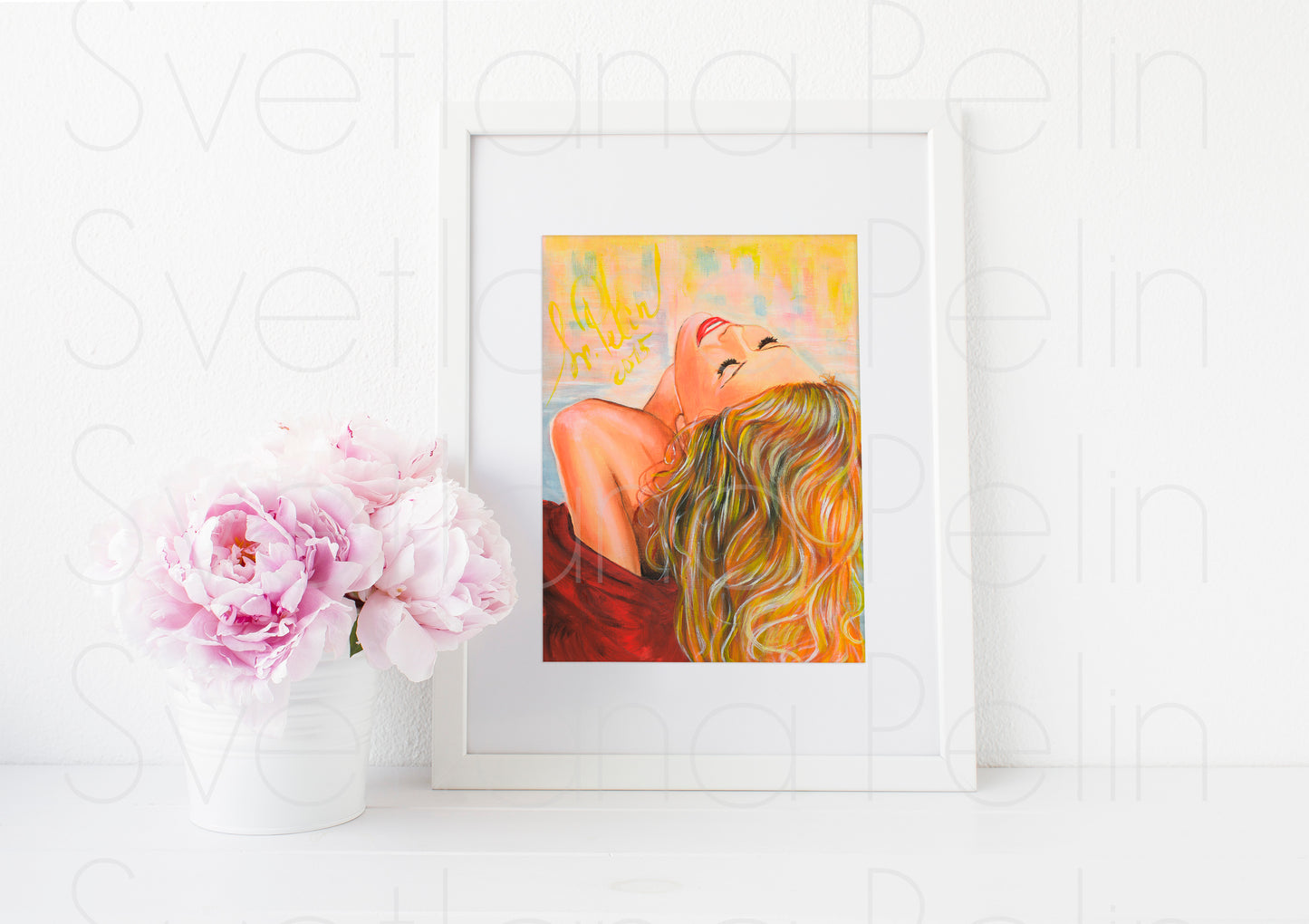 Claudia Schiffer, ART PRINT Signed by Artist