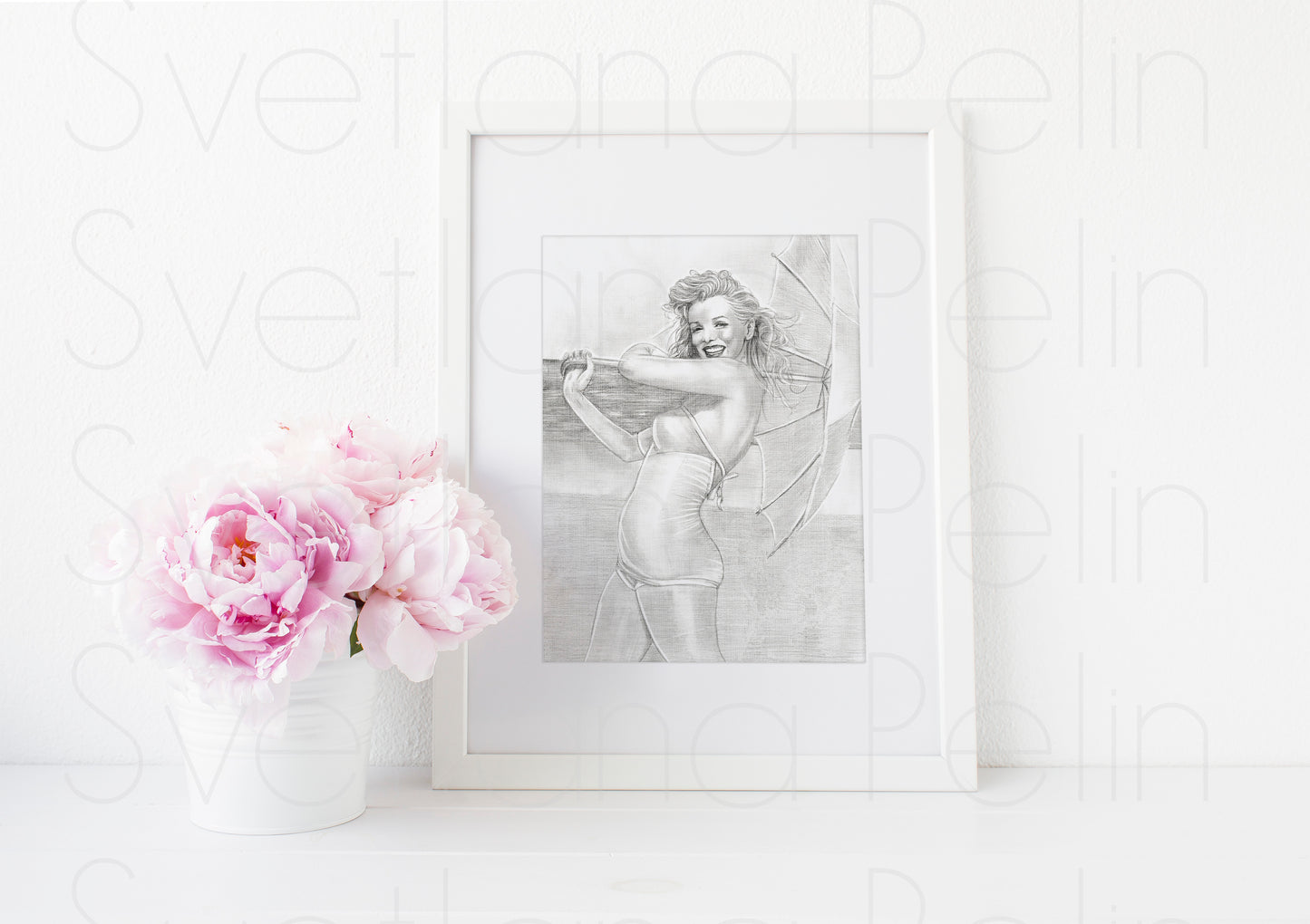 Marilyn Monroe, André de Dienes, ART PRINT Signed by Artist