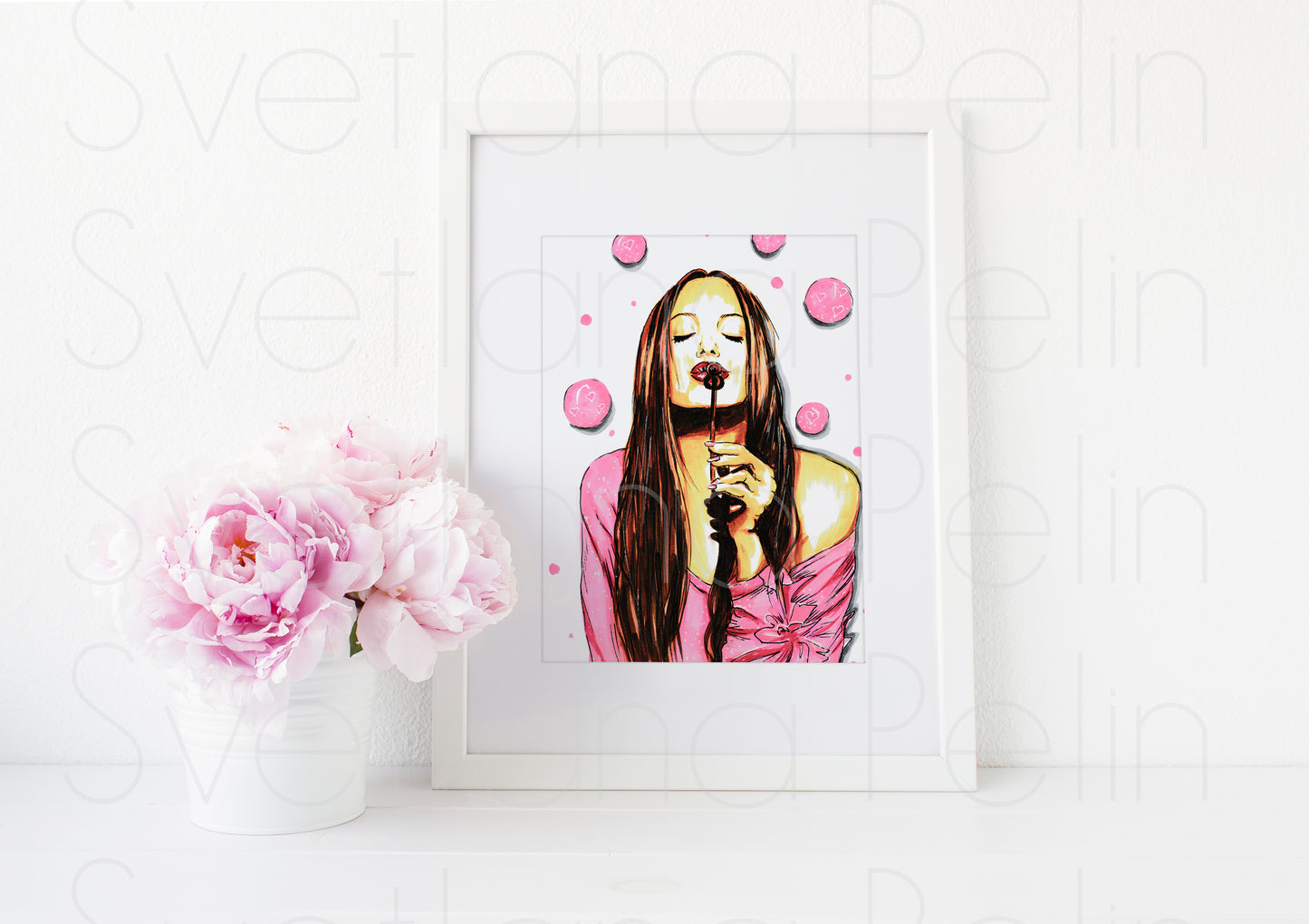 Angelina Jolie, ART PRINT Signed by Artist