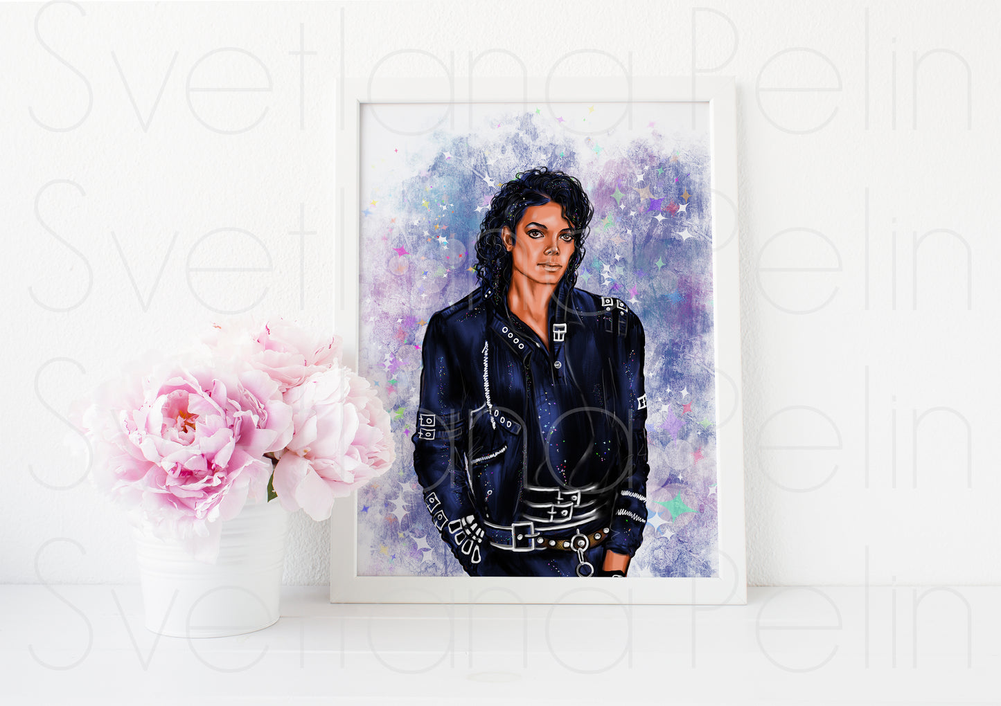 Michael Jackson, MJ, ART PRINT Signed by Artist