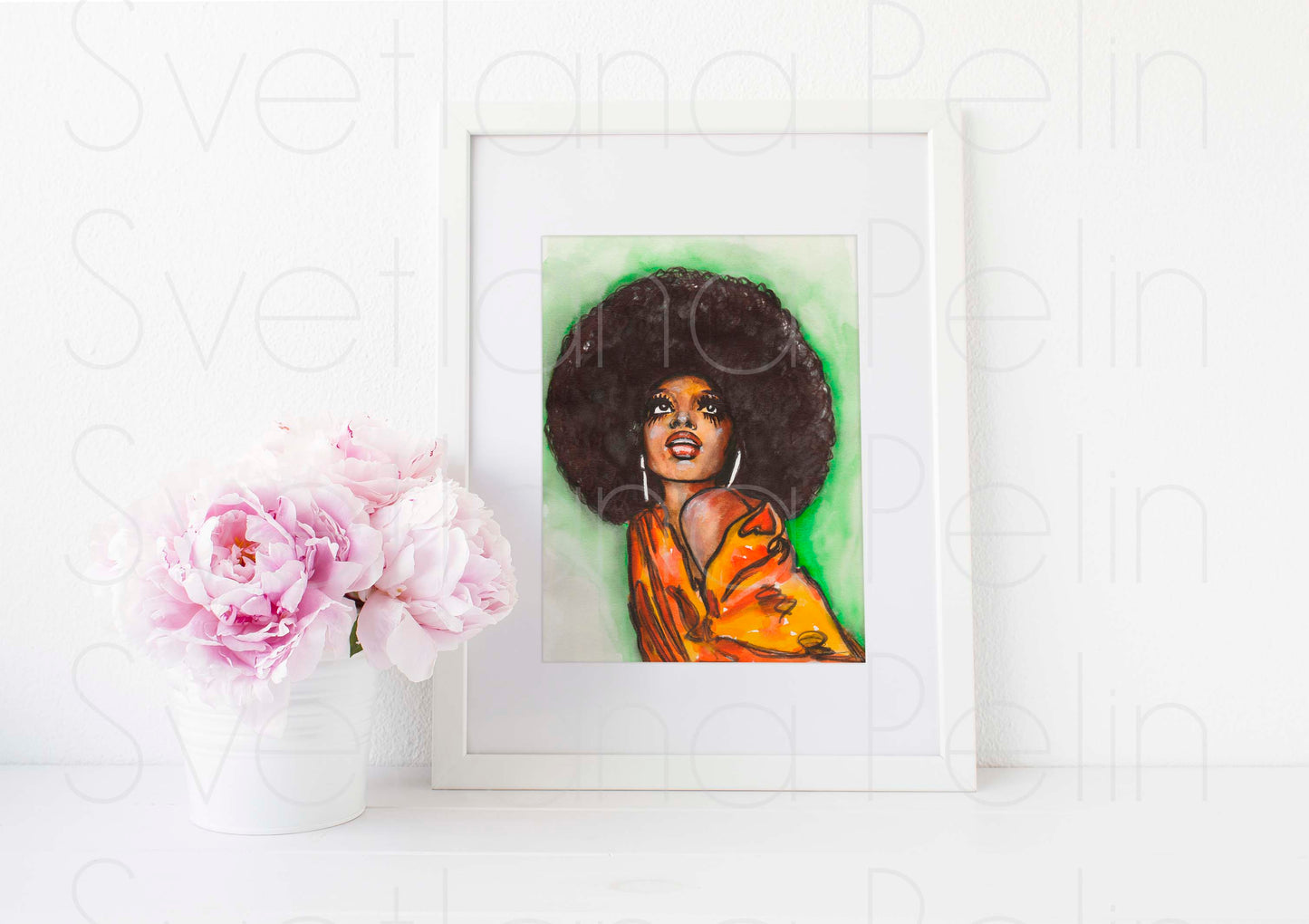 Diana Ross, ART PRINT Signed by Artist