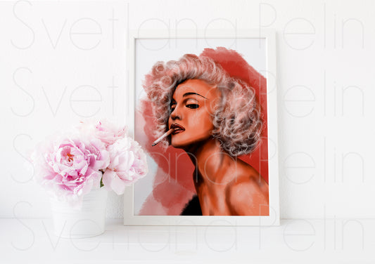 Madonna, ART PRINT Signed by Artist