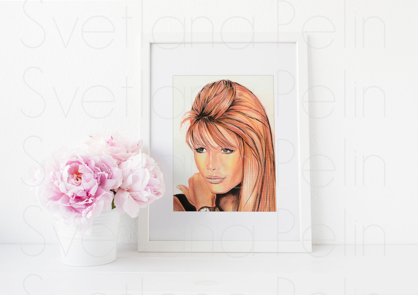 Claudia Schiffer, ART PRINT Signed by Artist