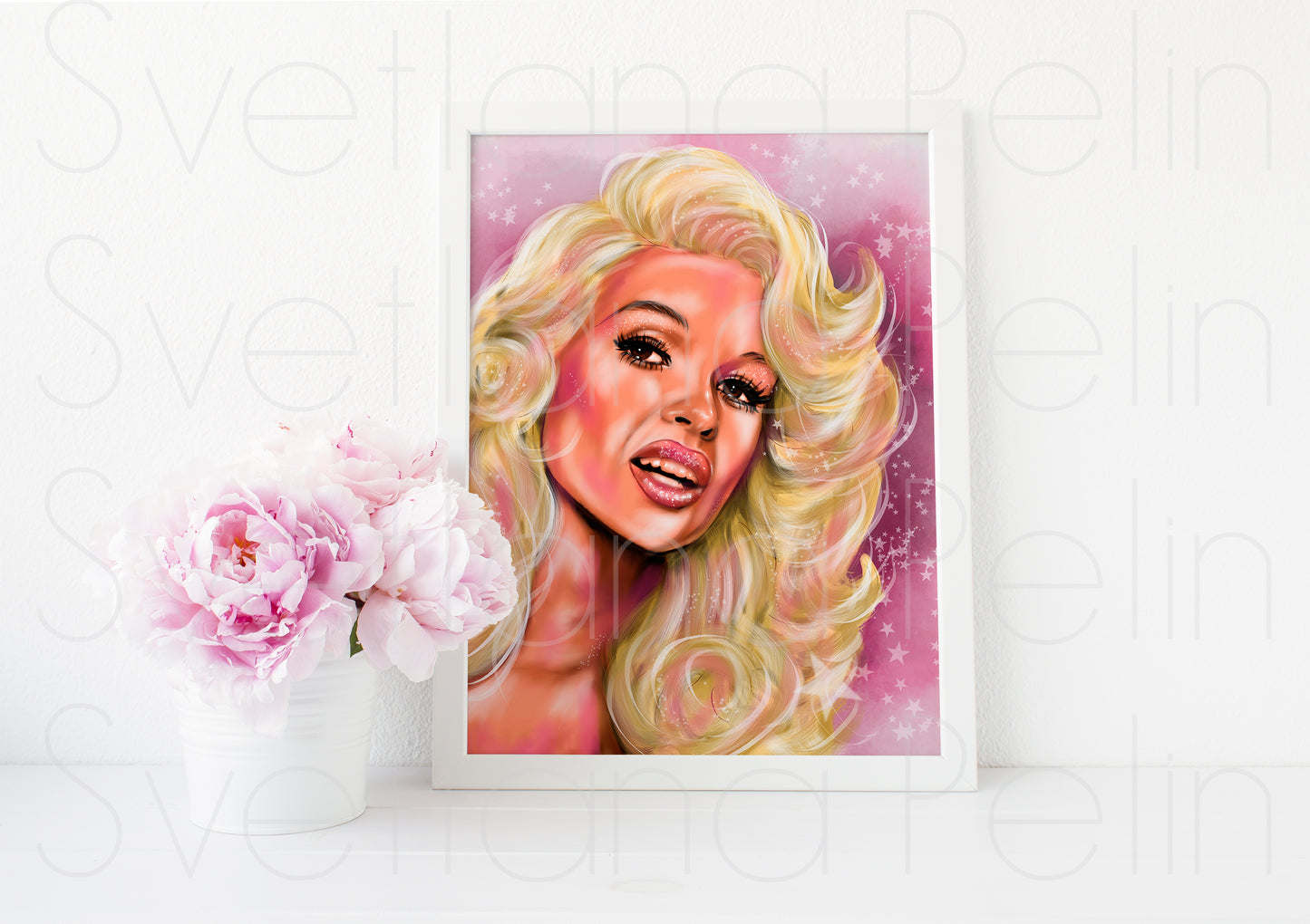 Jayne Mansfield, ART PRINT Signed by Artist