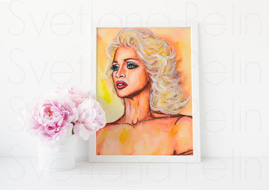 Madonna, ART PRINT Signed by Artist
