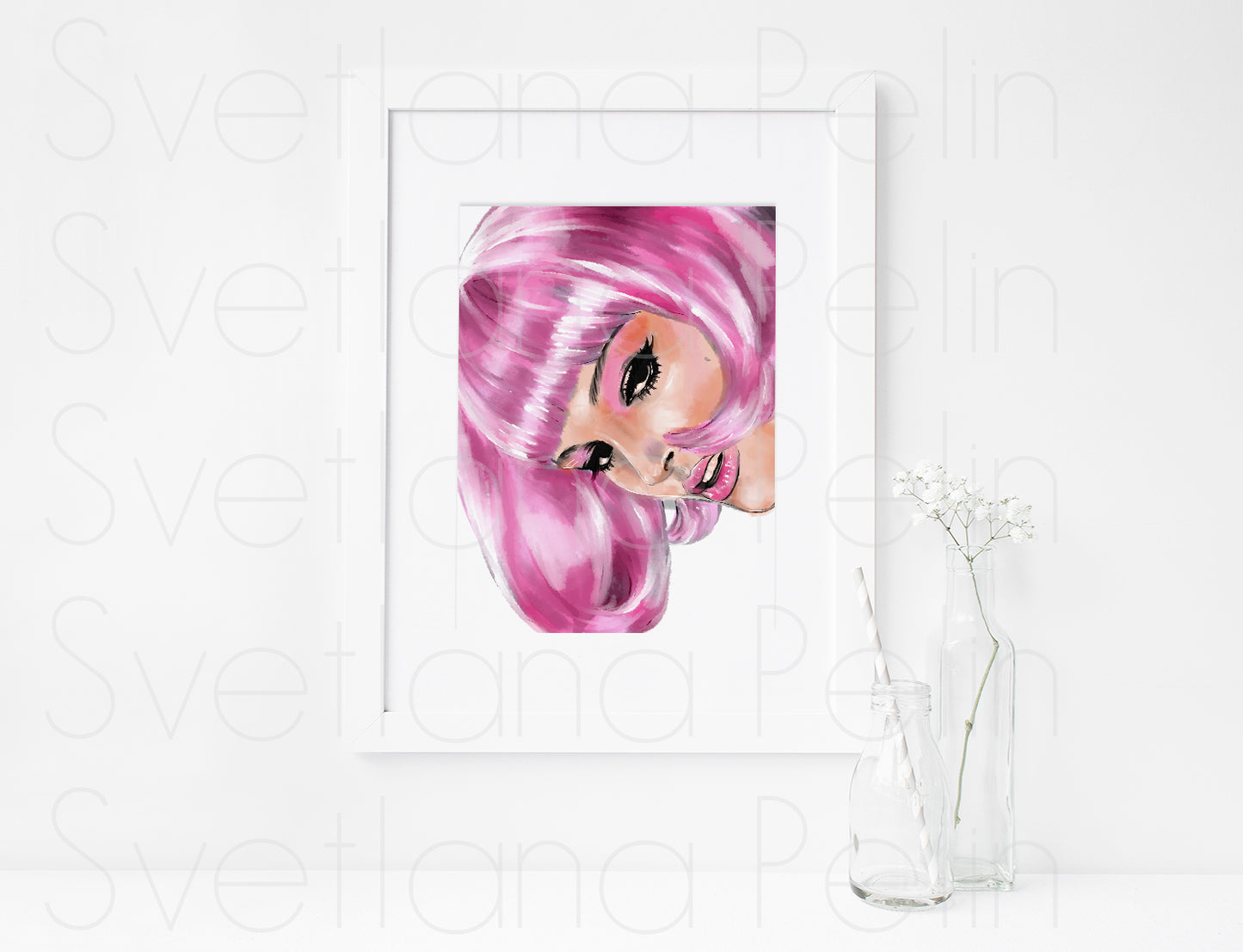 Natalie Portman, Closer, ART PRINT Signed by Artist
