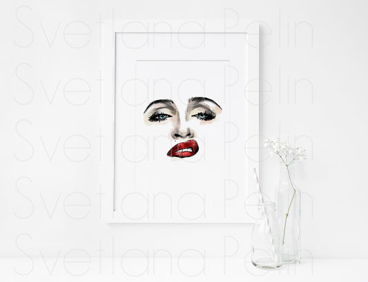Madonna, ART PRINT Signed by Artist